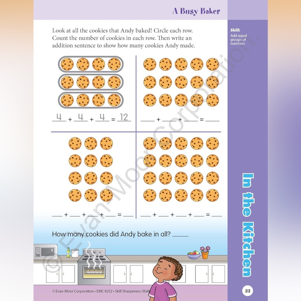 Evan Moor Math workbook bundle - Picture 13 of 16